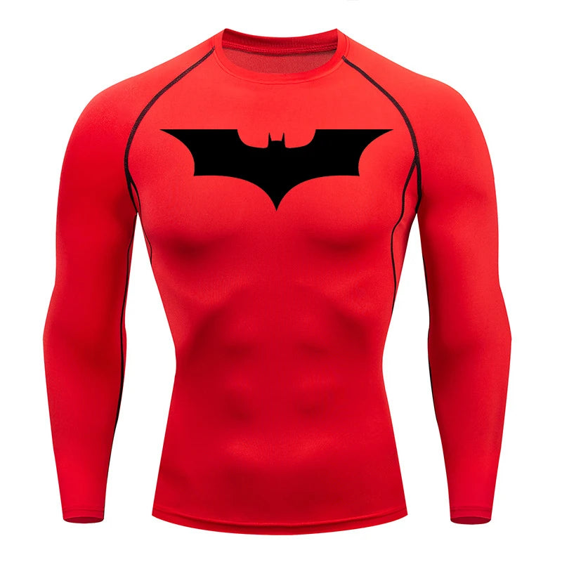 Fitted Crew Neck Long Sleeve Compression T Shirt