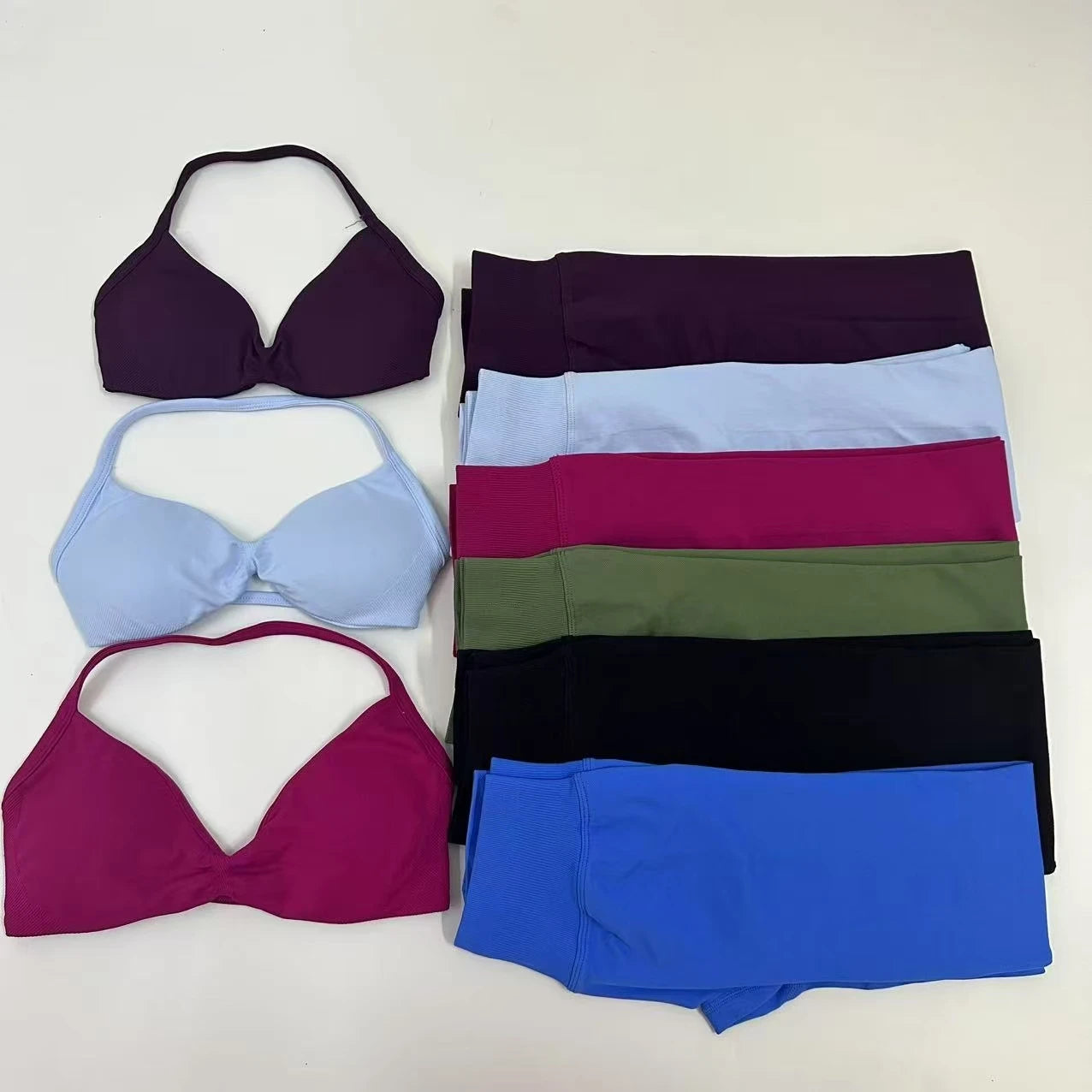 Women's Strappy Bra And Leggings Yoga Set For Workout Outfits
