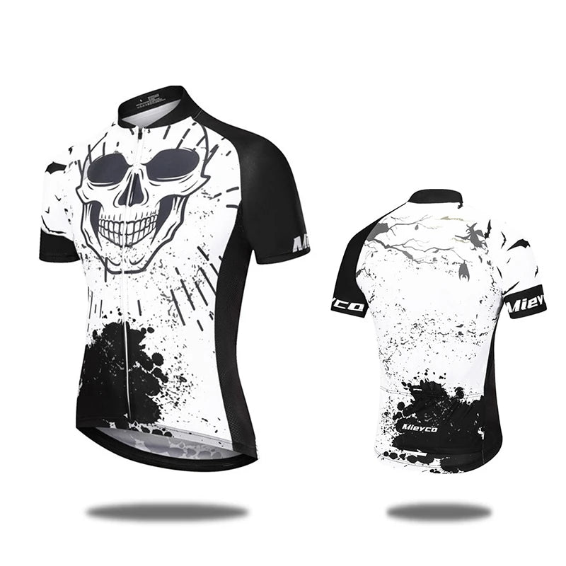 Men Short Sleeve Cycling Jersey Quick Dry Breathable Summer Road Bike Shirt