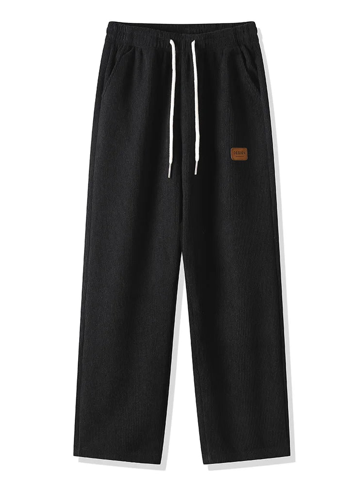Men's Drawstring Waist Loose Fit Casual Pants For Everyday Wear