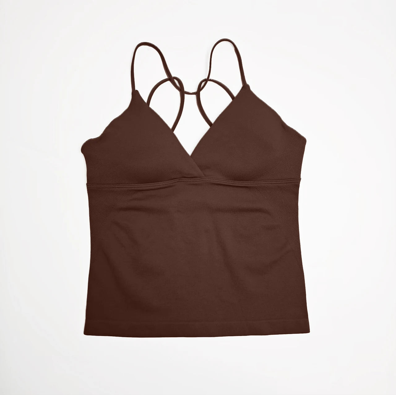 Women's Twist Front Thin Strap Tank Top For Workout Outfits