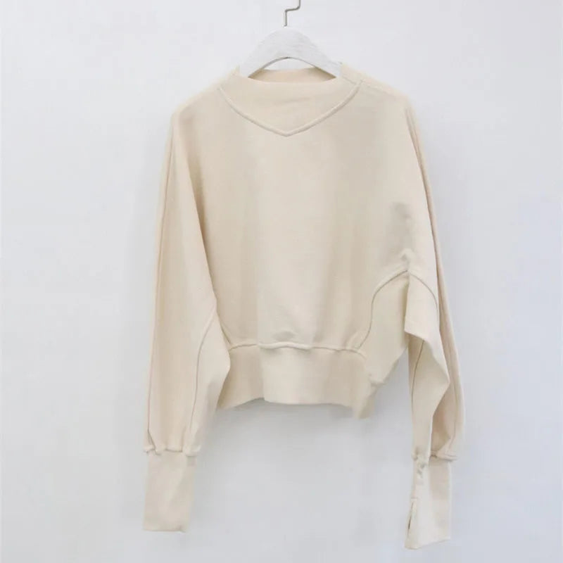 Long Sleeve Casual Pullover Sweatshirt with Original Style Options