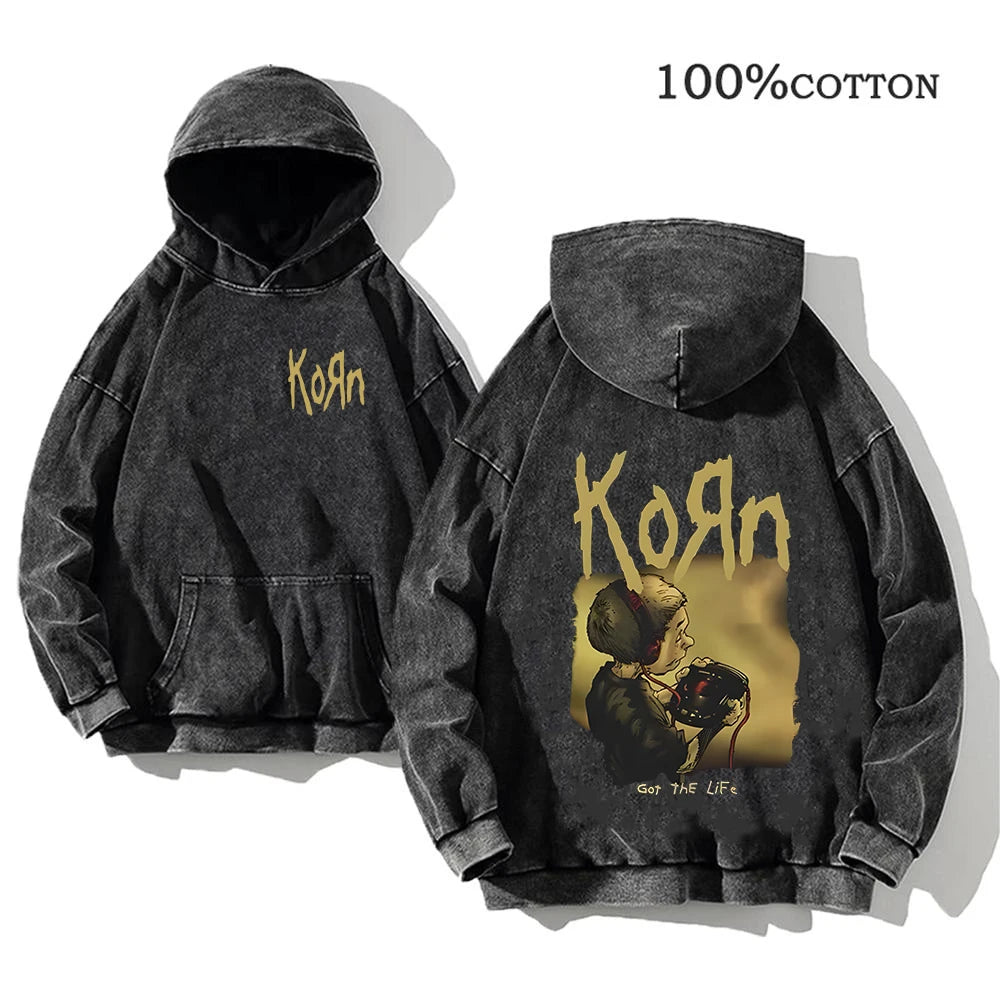 Graphic Long Sleeve Casual Hooded Sweatshirt with Original Style Options