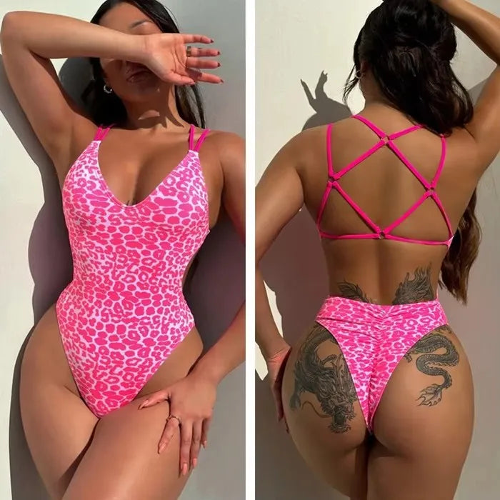 Women's Cutout Strappy Swimwear with One and Two Piece Styles