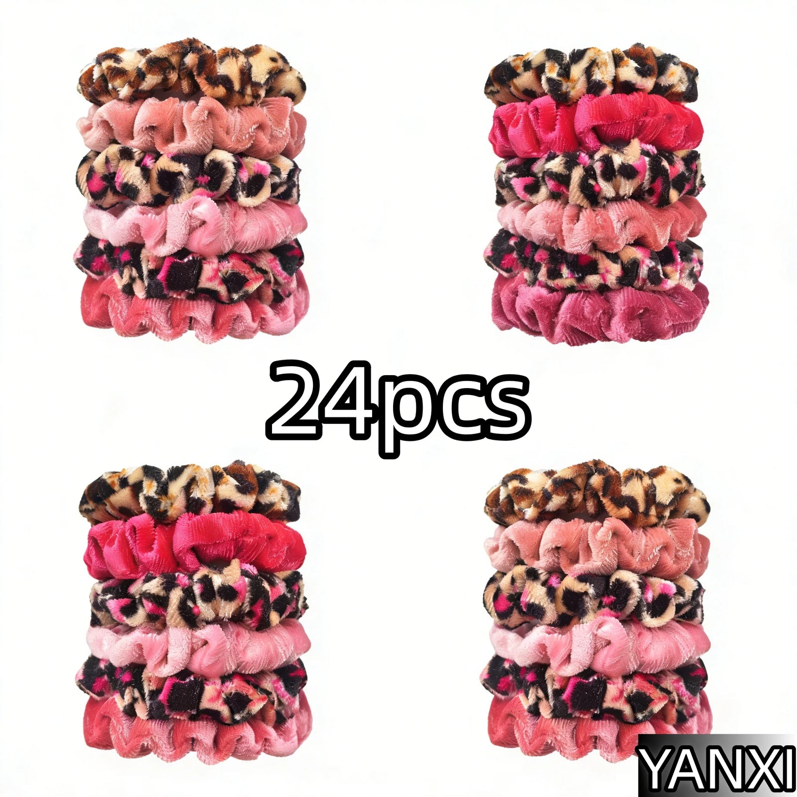 Fabric Scrunchie Elastic Hair Band for Ponytail and Bun Styling