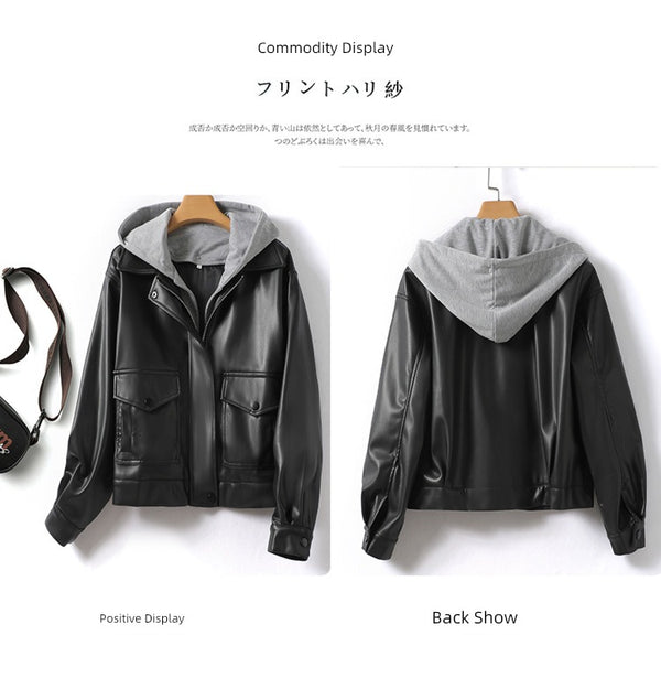 Big Brand Commuter Tail Stitching Hat False Two-Piece Sweaters