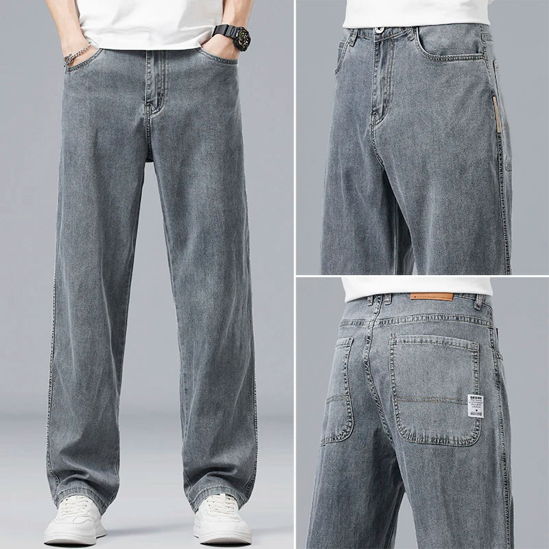 Men's Straight Leg Denim Jeans for Casual Everyday Wear
