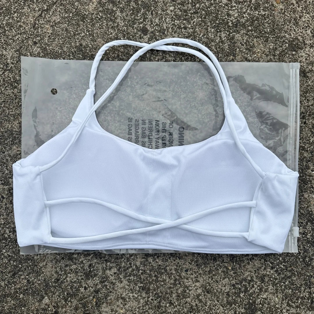 Women's Thin Strap Cross Back Sports Bra