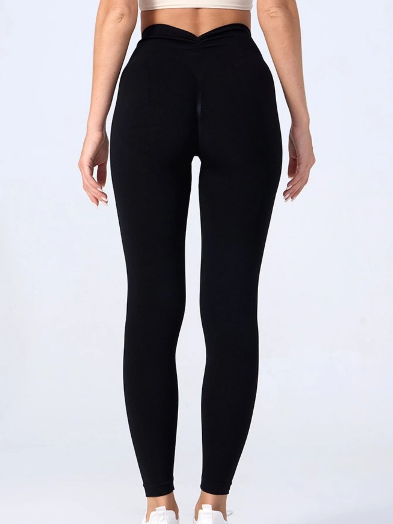 Women's V Back Full Length Leggings For Workout Outfits