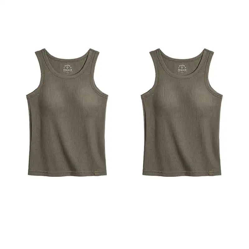 Women's V-Neck Knit Tank Top with Sleeveless Design and Simple Shape