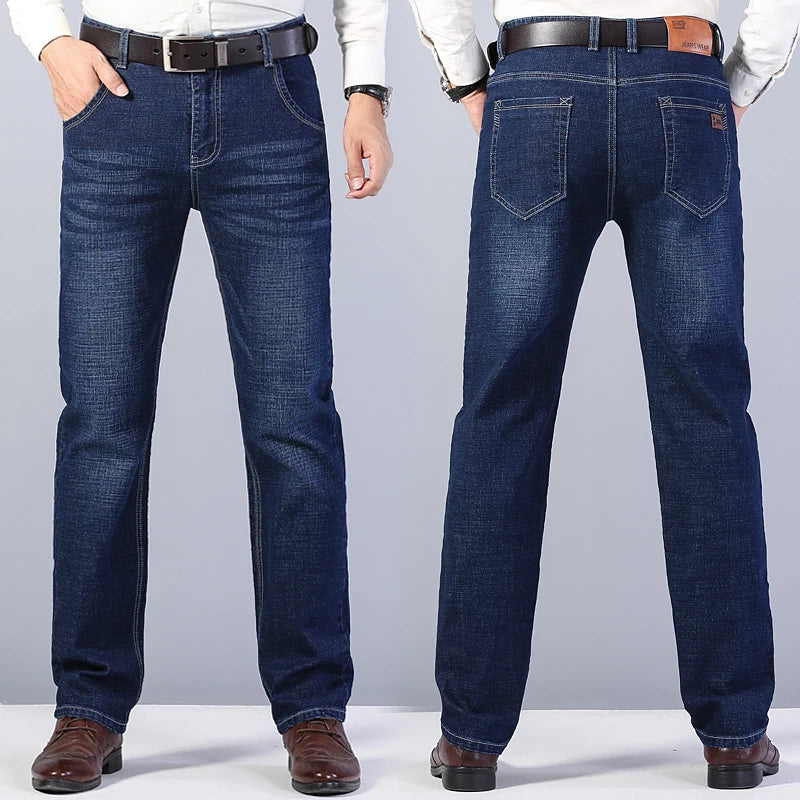 Men's Straight Leg Denim Jeans for Casual Everyday Wear