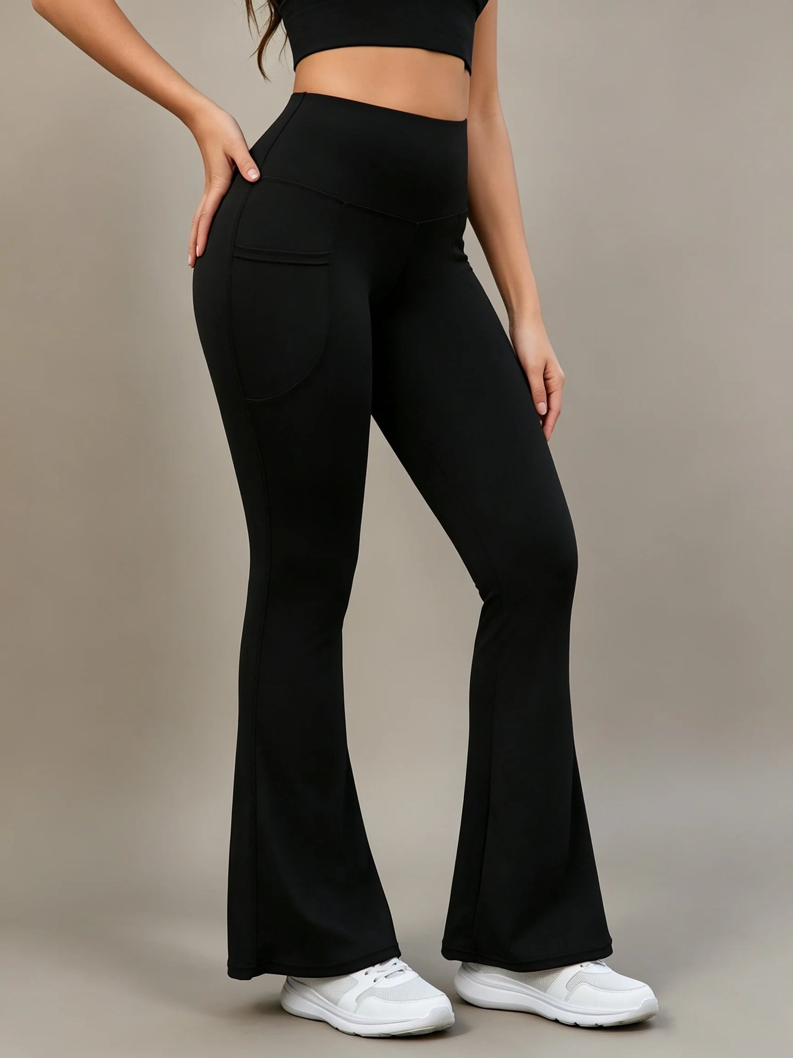 Women's Flared Leggings For Workout Outfits And Layering