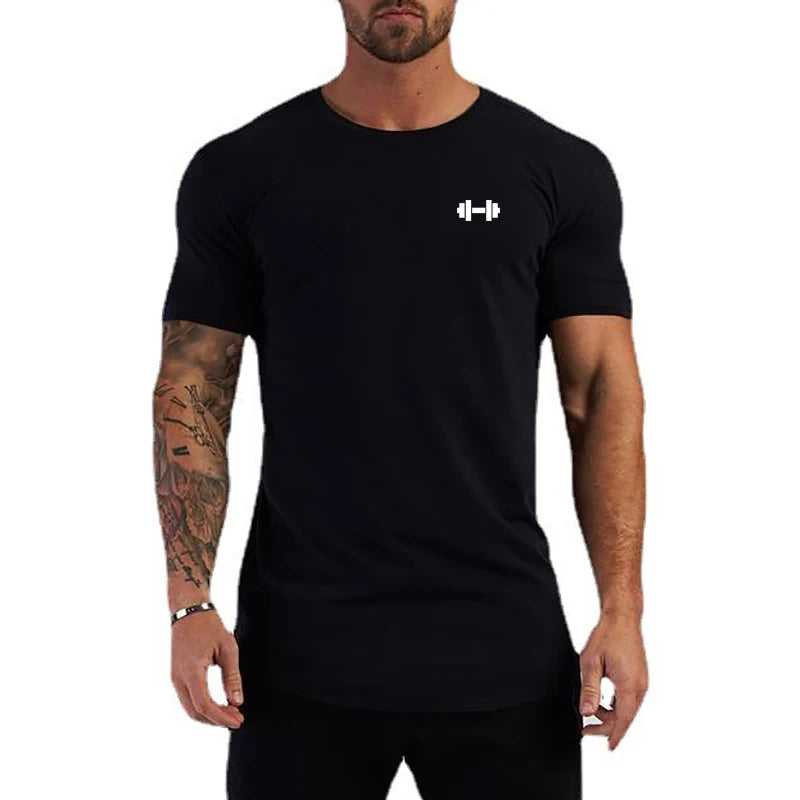 Plain Training Short Sleeve T-shirt For Sports Outfits