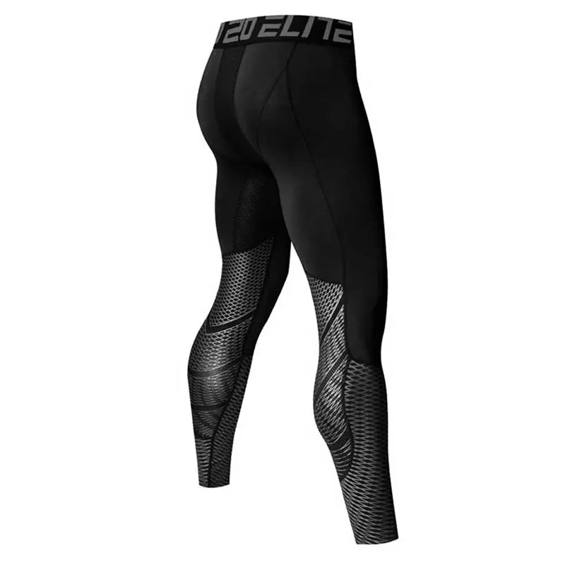 Men's Fitted Training Leggings for Gym and Running