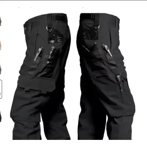 Men's Multi Pocket Zip Fly Casual Cargo Pants