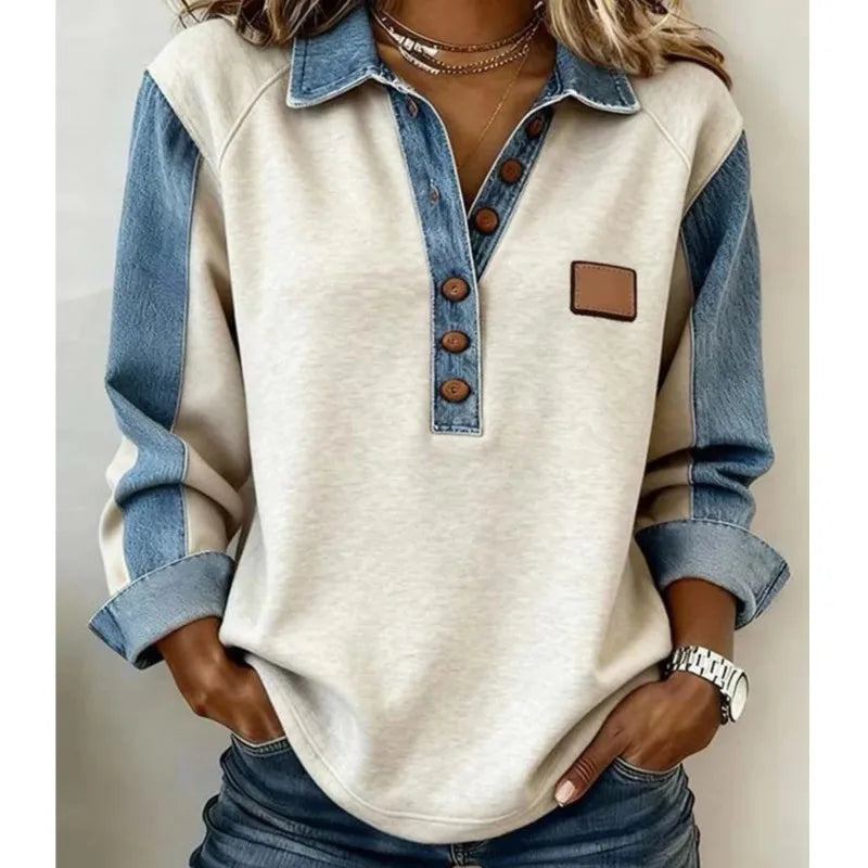 Long Sleeve Casual Pullover Sweatshirt with Original Style Options