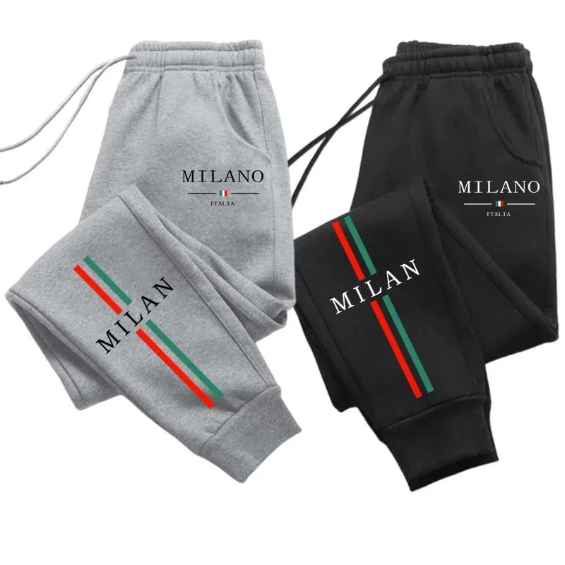Men's Graphic Print Drawstring Waist Casual Pants For Everyday Wear