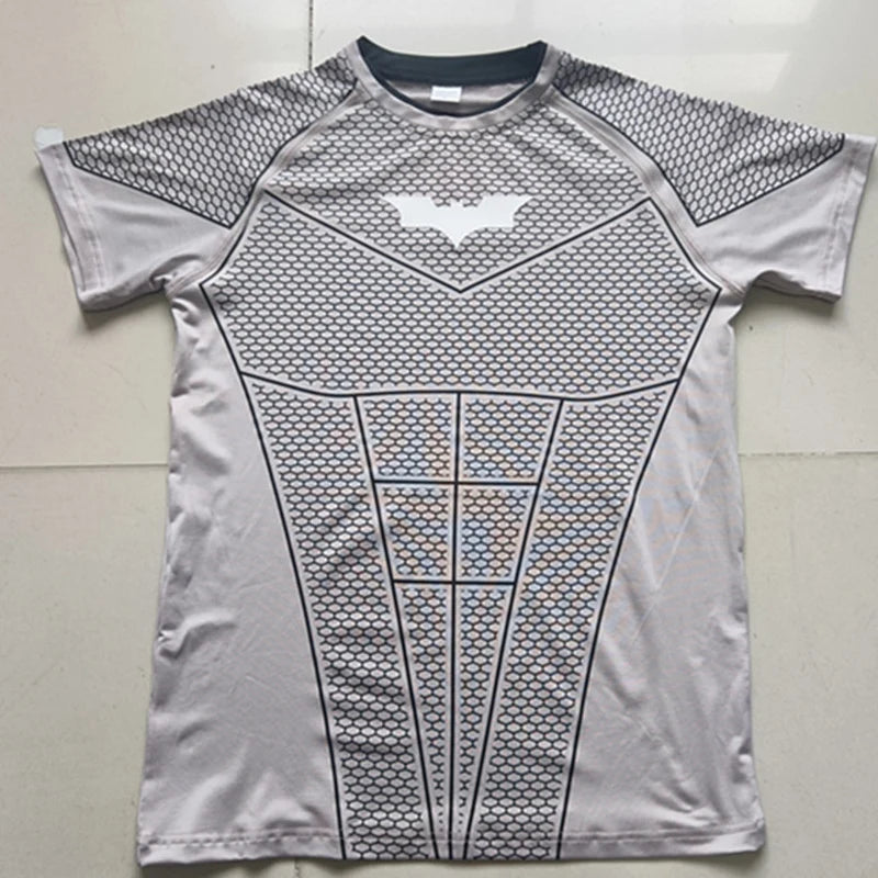 Fitted Crew Neck Short Sleeve Compression T Shirt