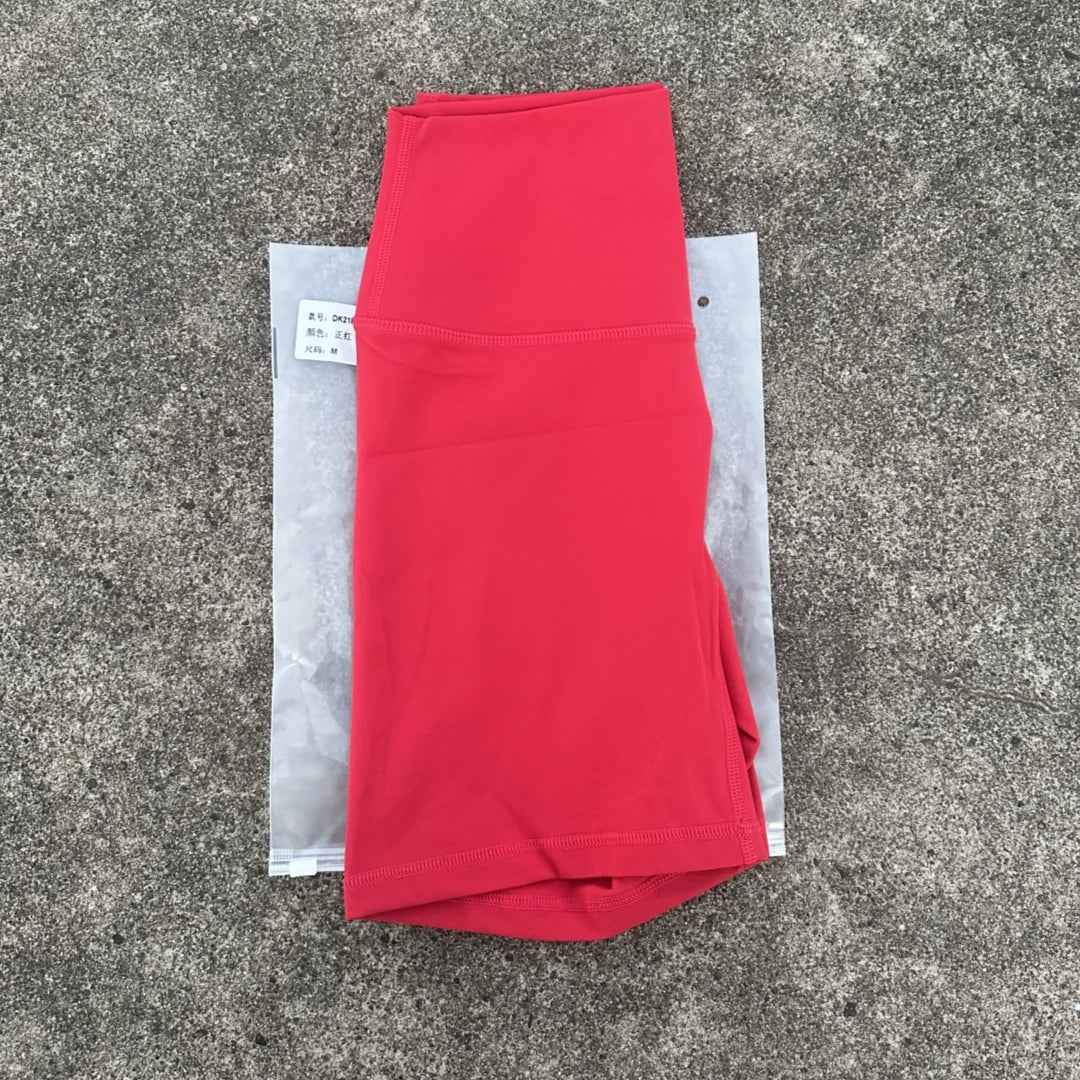 Women's High Waist Nylon Blend Shorts for Yoga and Training