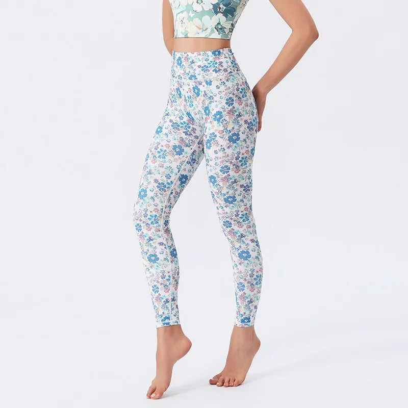 Women's Printed High-Waist Workout Leggings