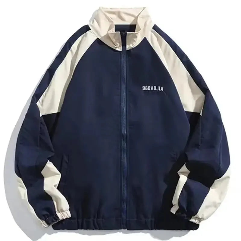 Color Block Long Sleeve Casual Streetwear Racing Style Jacket
