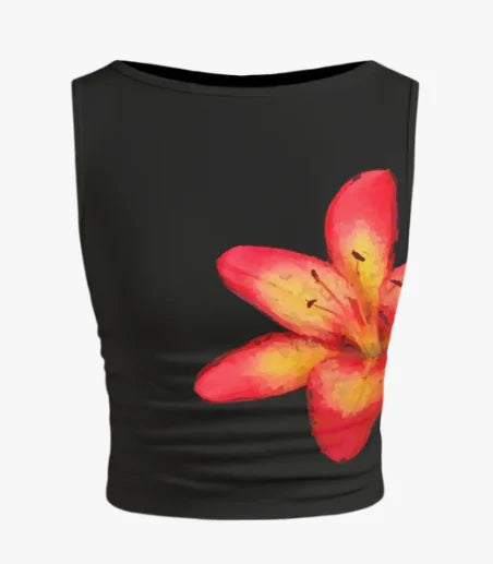 Women's Strapless Lace Polyester Bustier Top with Shaped Panels and Front Fastening