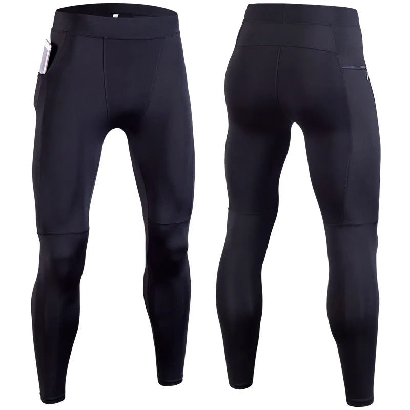 Men's Pocket Training Leggings for Gym and Running
