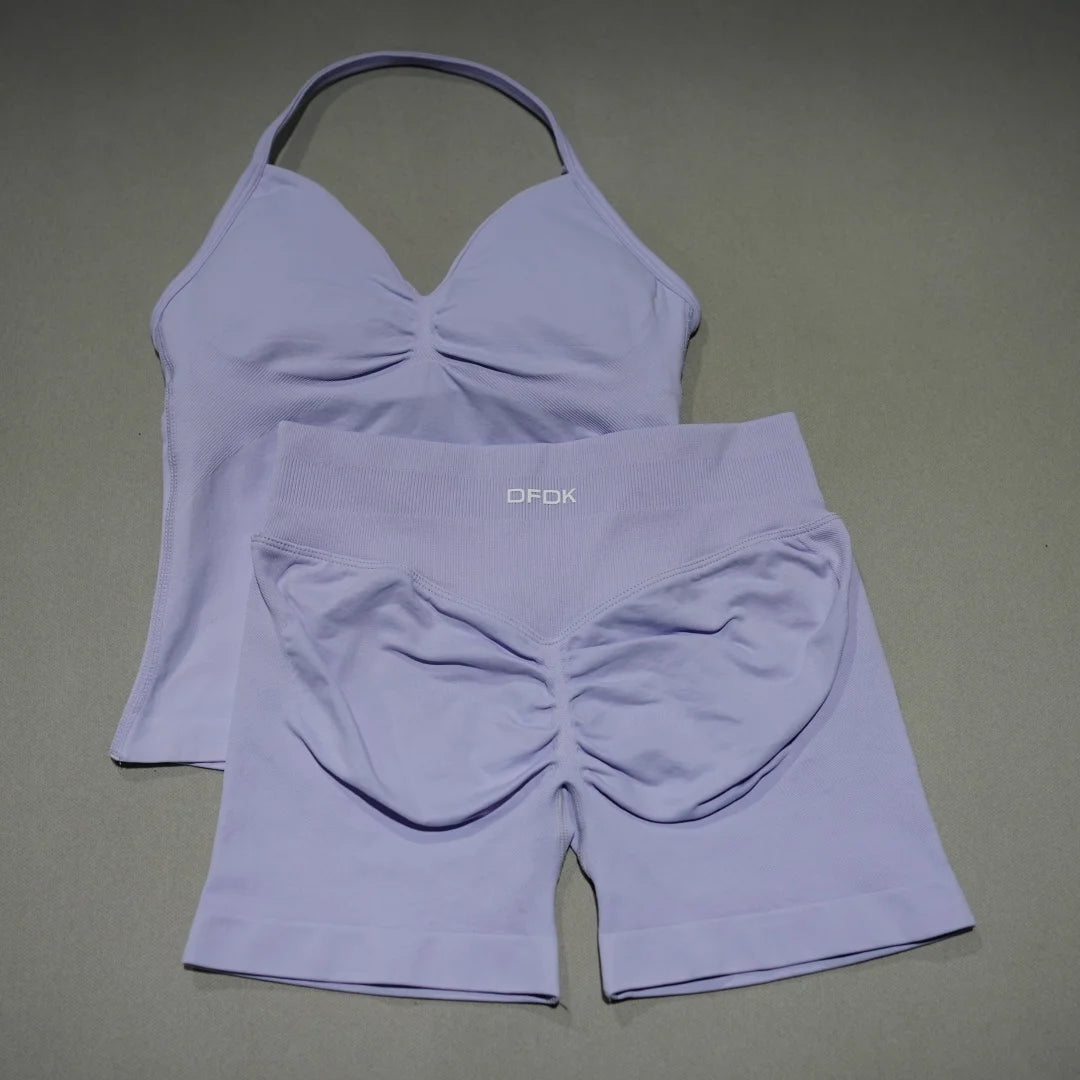 Women's Tank And Shorts Yoga Set For Workout Outfits