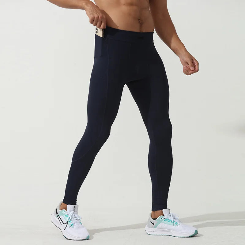 Men's Pocket Training Leggings for Gym and Running
