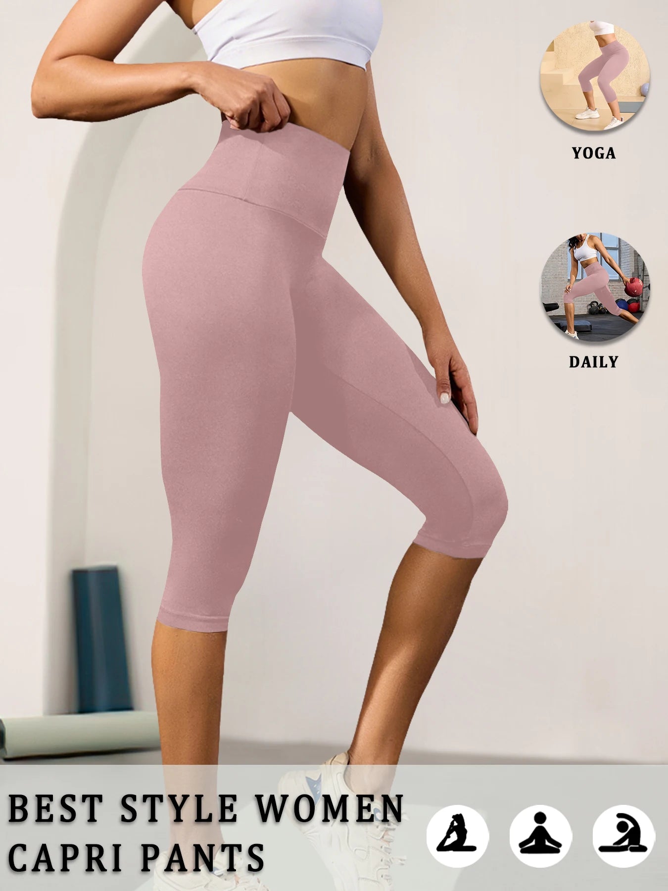 Women's Capri Leggings For Workout Outfits And Layering