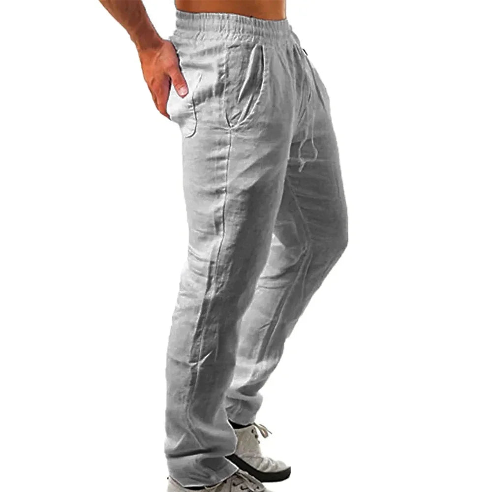 Men's Elastic Waist Casual Pants For Everyday Wear