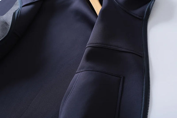 Mid Length Waistcoat Sleeveless Jackets Two Sided Wearing Contrasting Color Hooded Air Cotton Drape Vest For Women