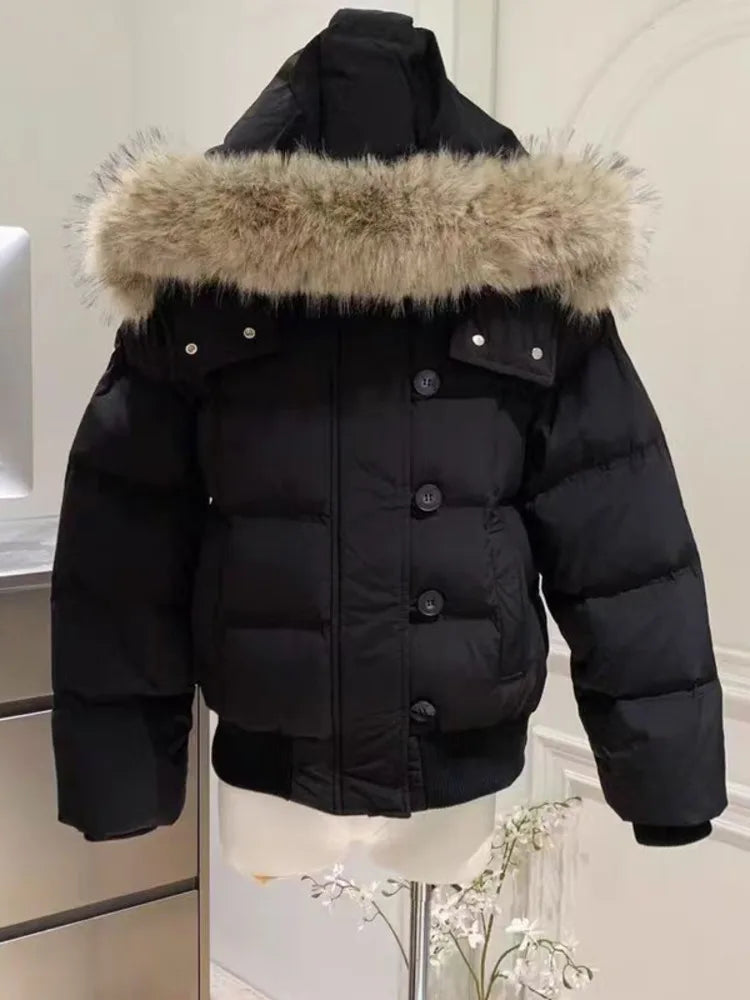 Women's Quilted Hooded Cropped Jacket for Layered Outfits