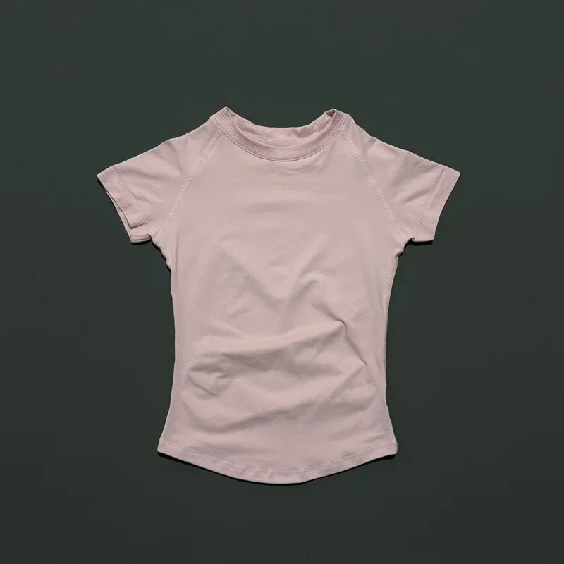 Women's Crew Neck Short Sleeve Sports T-shirt For Workout Outfits