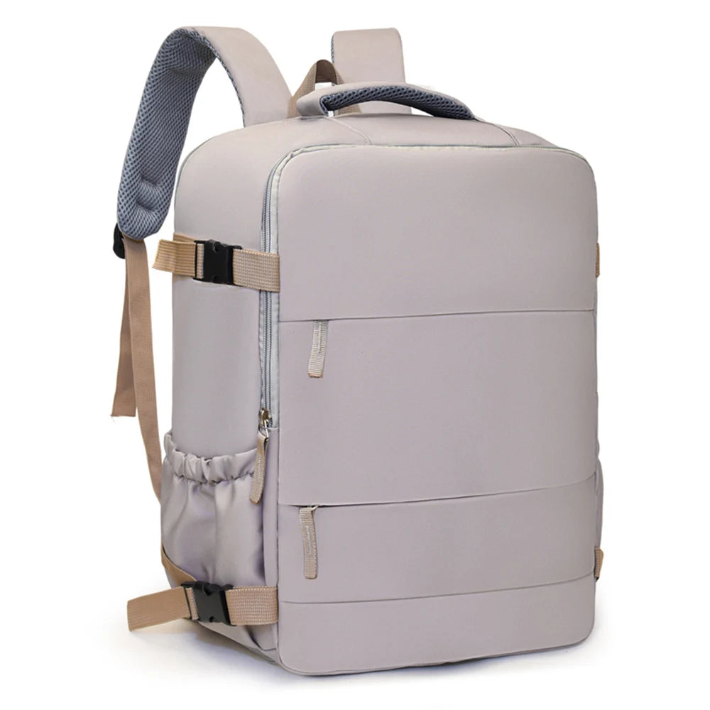 Short Trip Travel Backpack with Rectangular Shape and Laptop Compartment Design