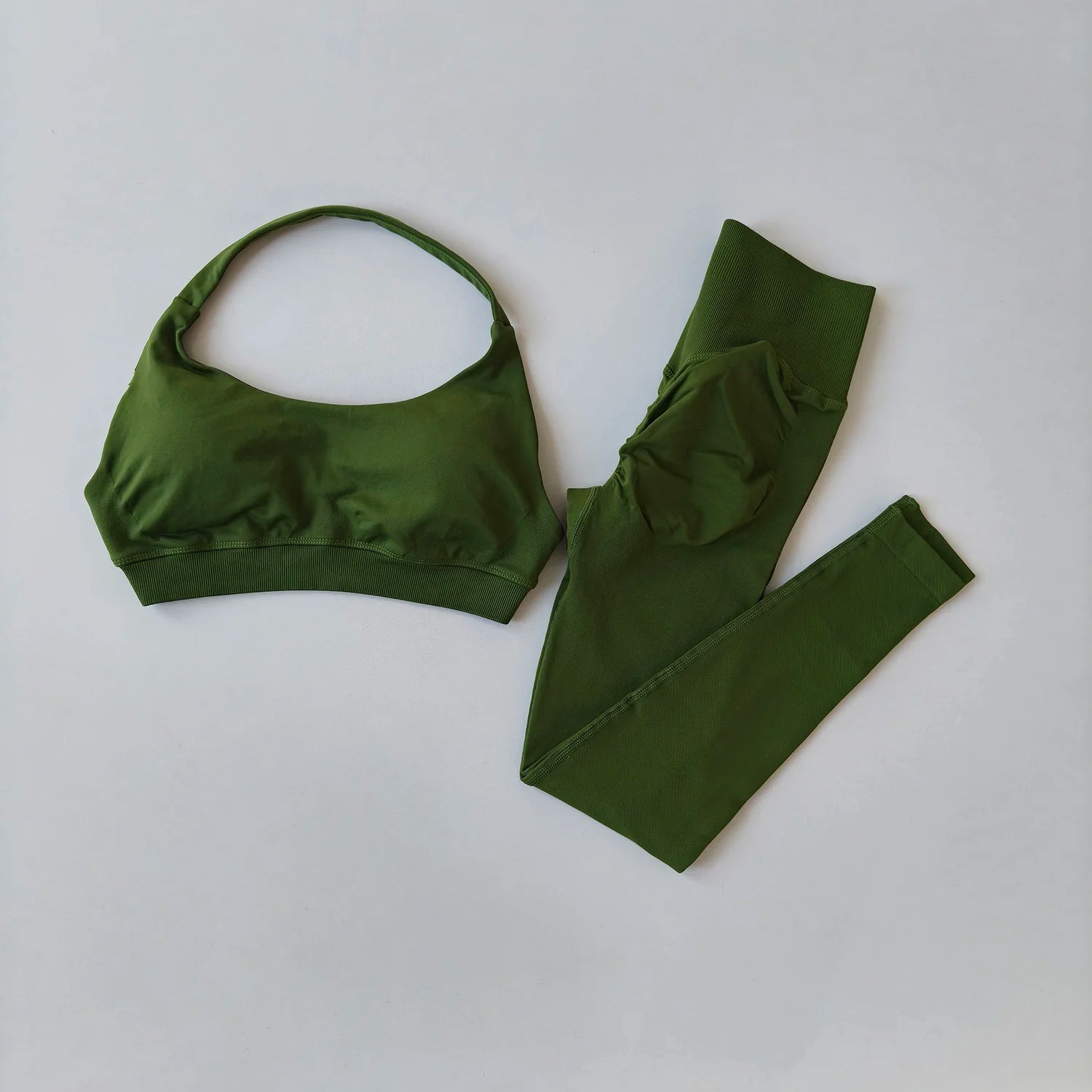 Women's Halter Bra And Leggings Yoga Set For Workout Outfits