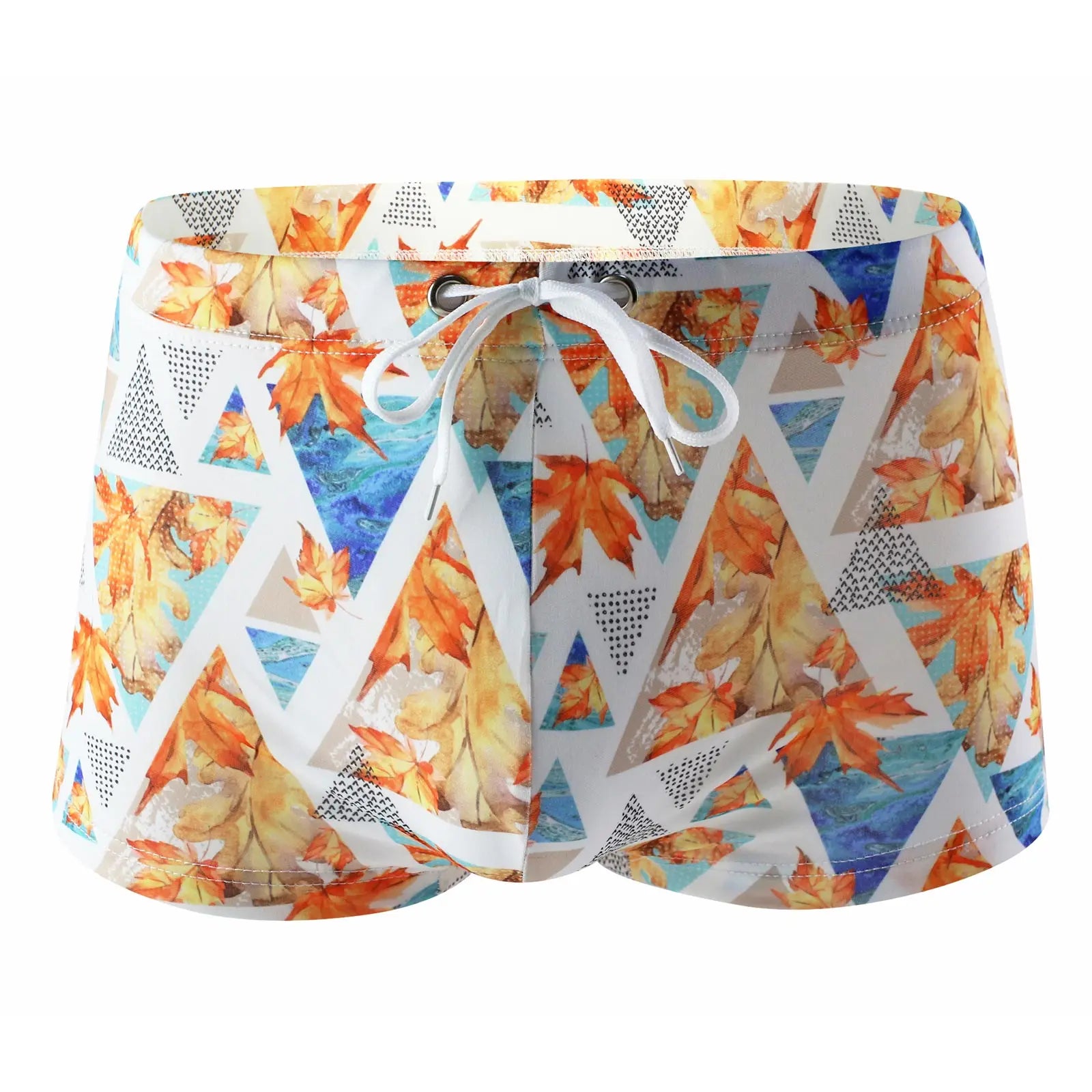 Men's Swimsuit Bottoms in Low-Waist Swimming Style for Beach and Pool Wear