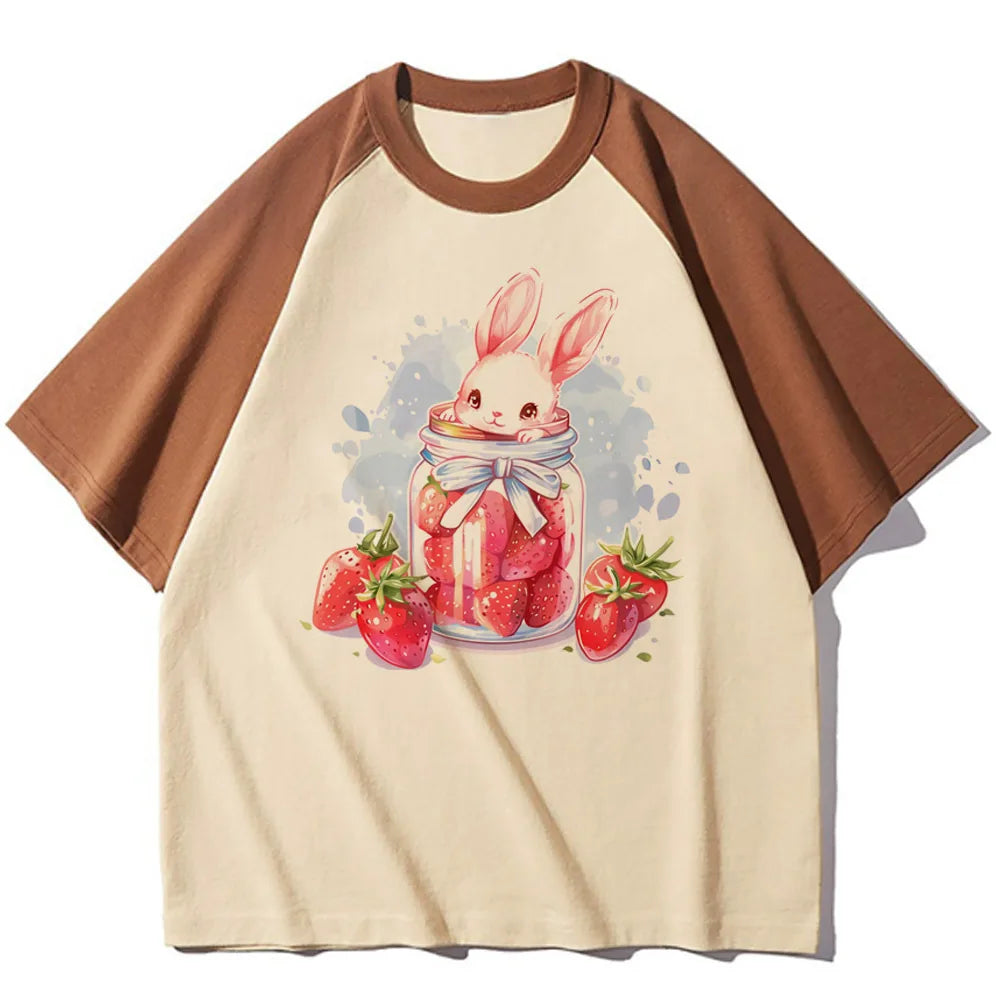 Strawberry Graphic Raglan Short-Sleeve T-Shirt