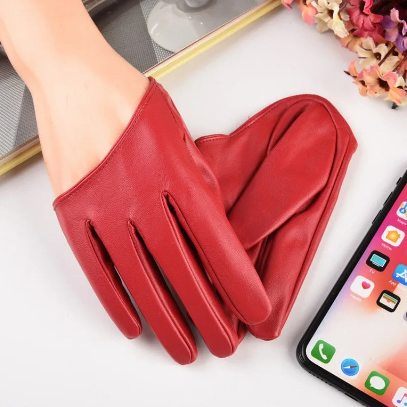 Colorful Half Palm Gloves with Open Finger Styling