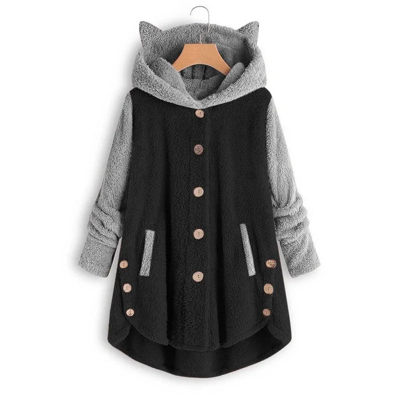 Long Sleeve Casual Hooded Sweatshirt with Relaxed Streetwear Styling