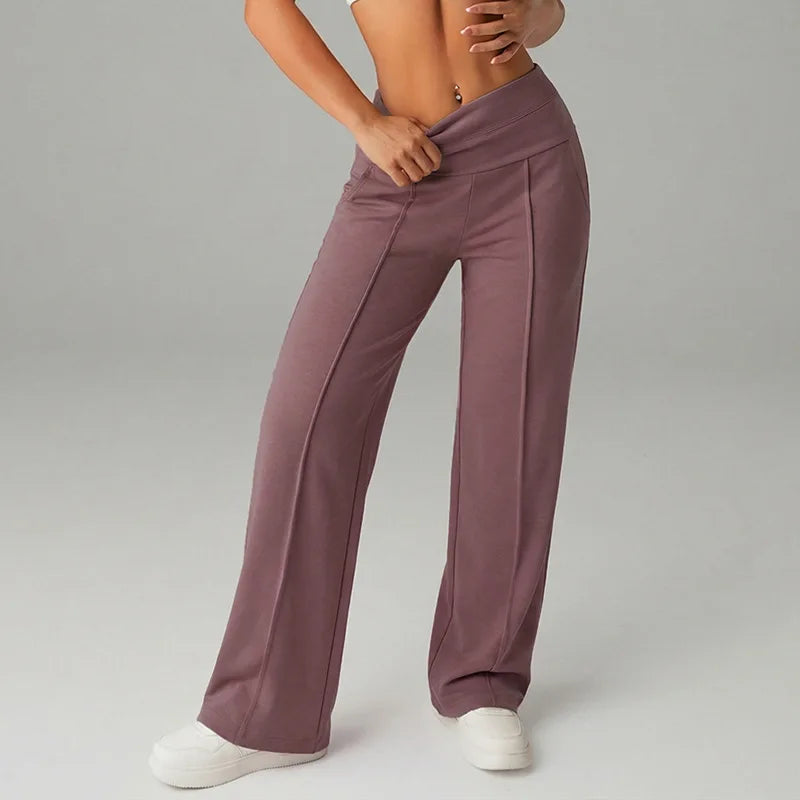 Women's Loose Wide Leg Yoga Pants For Workout Outfits