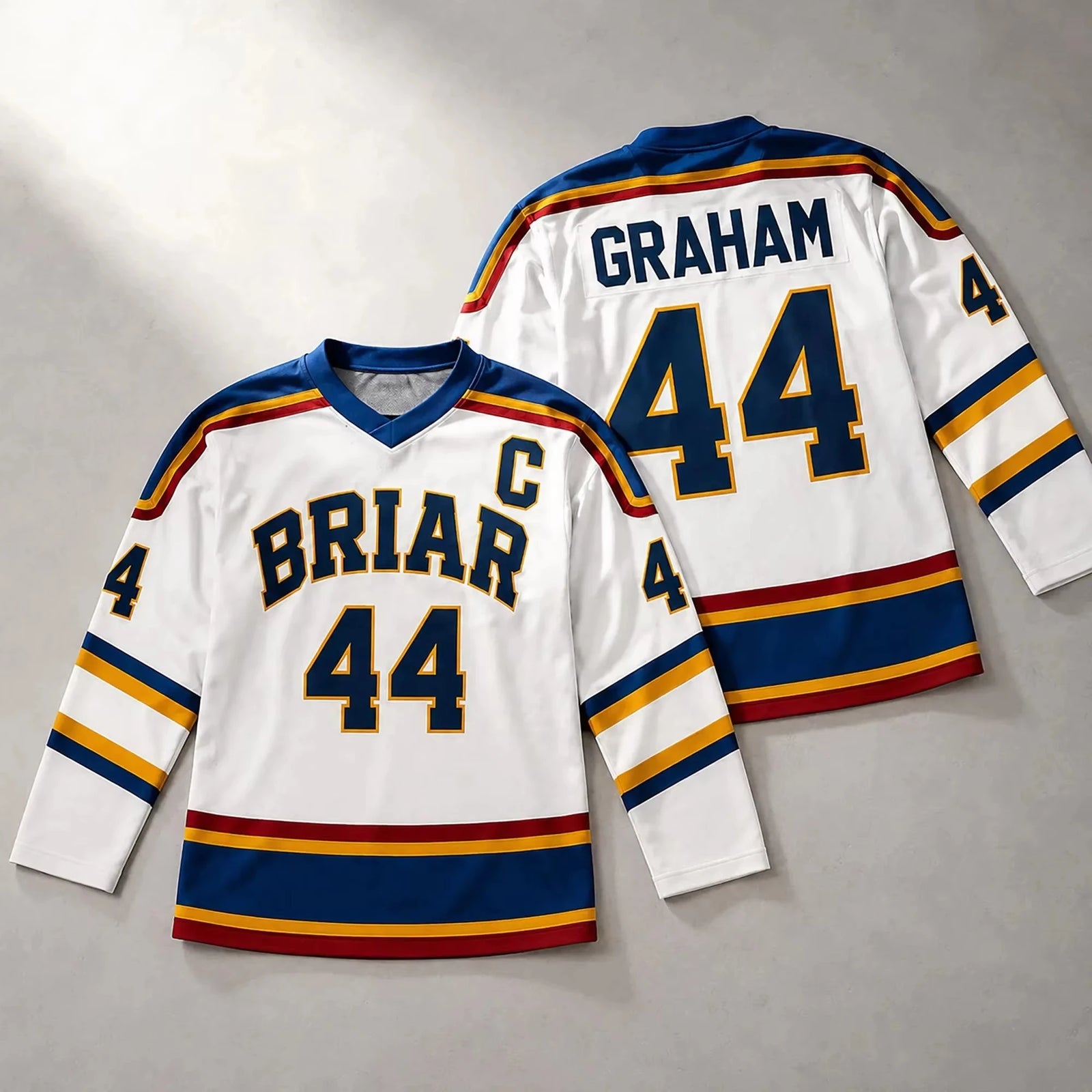Briar University Number Graphic Long Sleeve Jersey For Sports Outfits