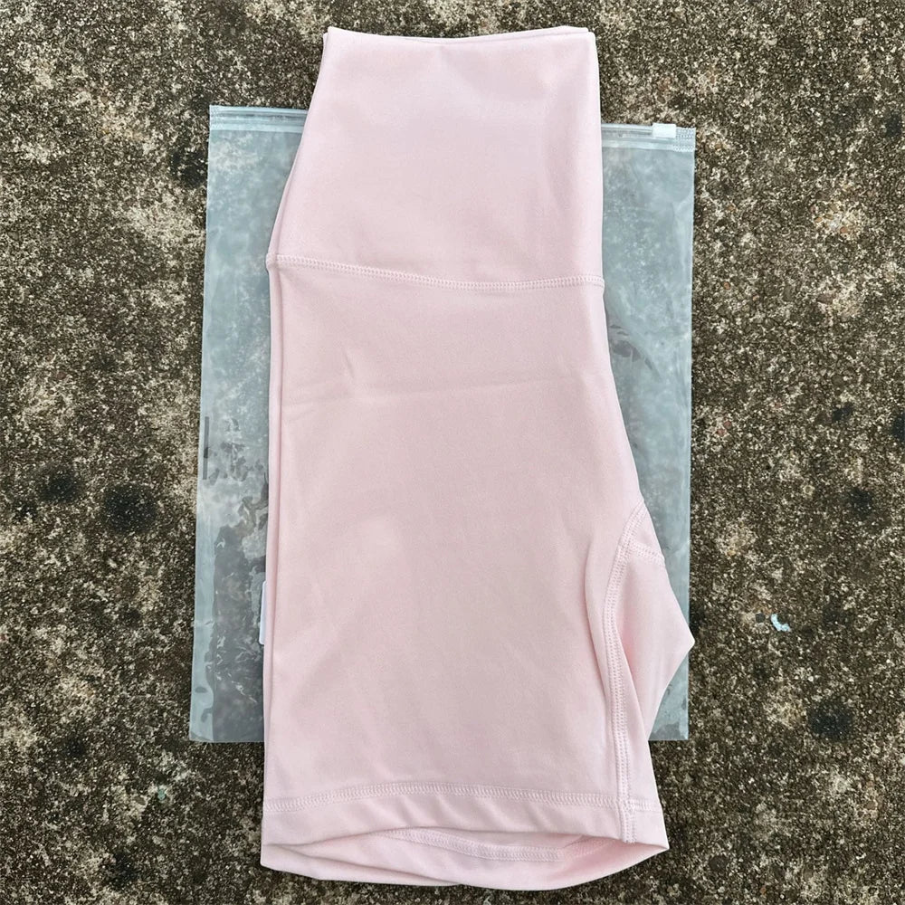 Women's High Waist Nylon Blend Biker Shorts for Yoga and Training