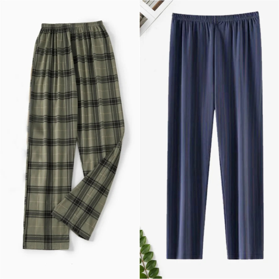 Men's Printed Elastic Waist Straight Leg Lounge Pajama Pants
