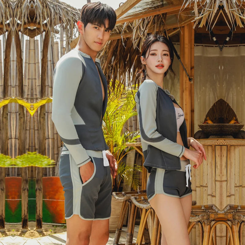 Family Long Sleeve Rash Guard Swimwear Selection