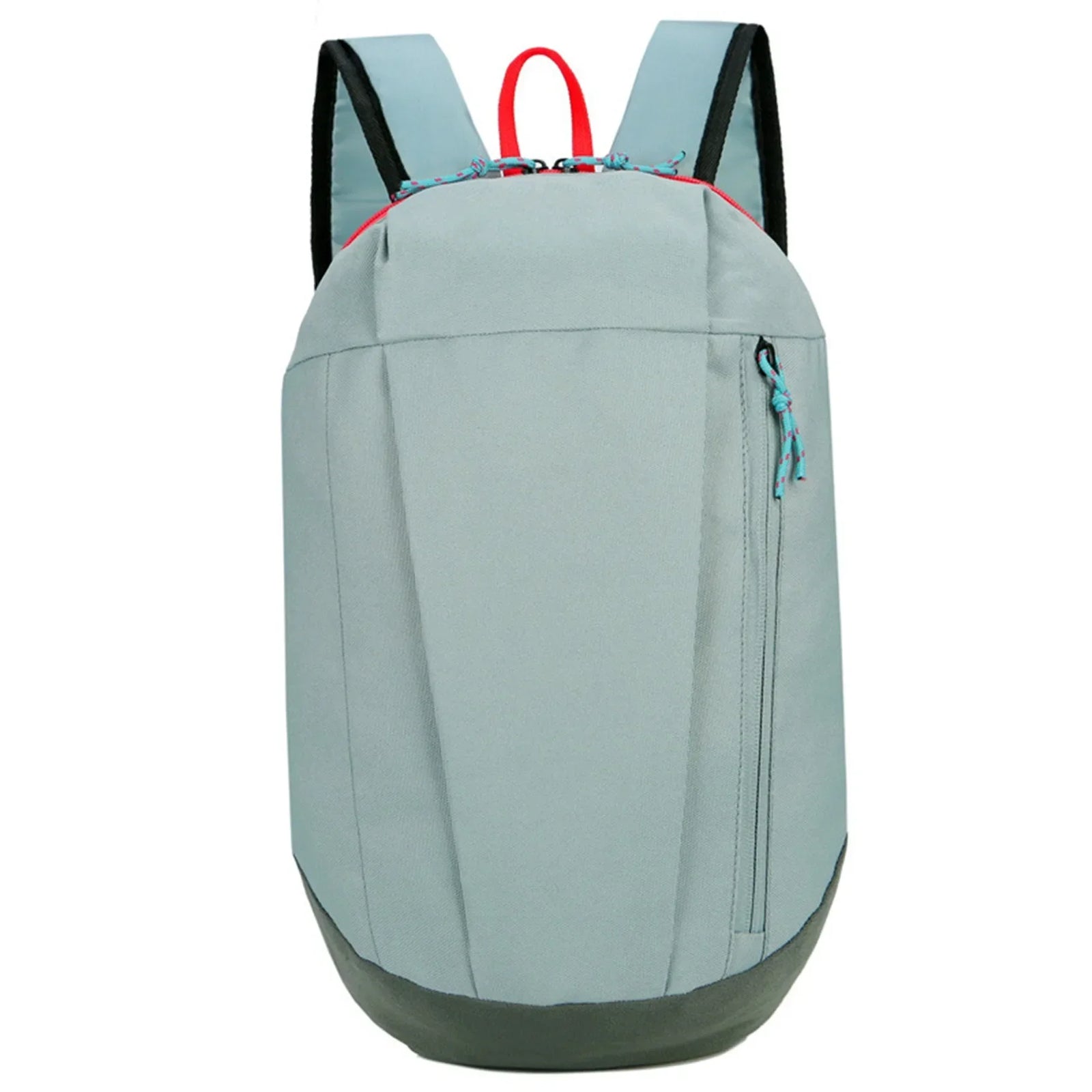 Compact Plain Backpack with Front Zipper Pocket and Twin Shoulder Straps