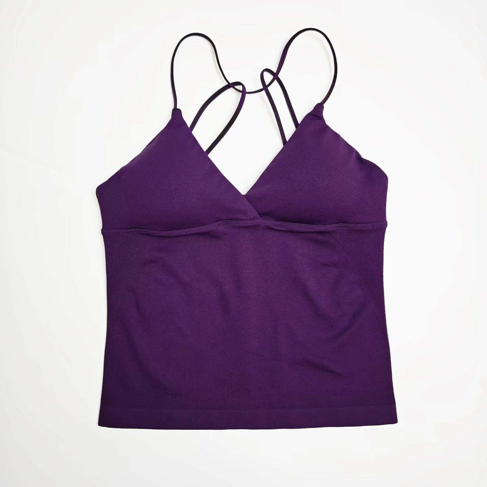 Women's Twist Front Thin Strap Tank Top For Workout Outfits