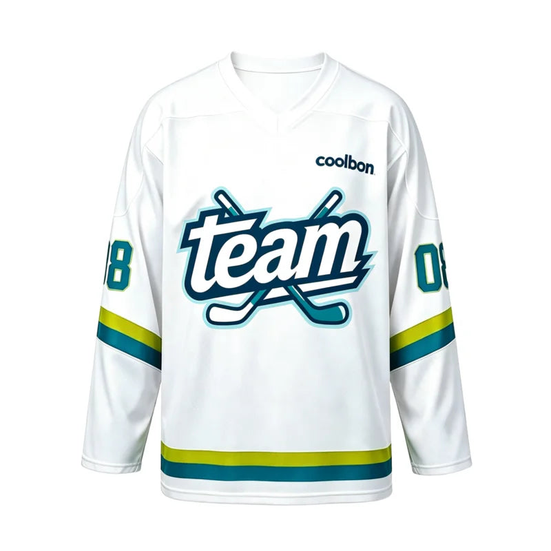 Number Graphic Hockey Long Sleeve Jersey For Sports Outfits