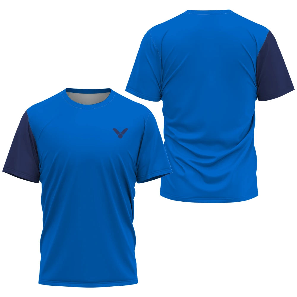 Printed Court Sports Short Sleeve T-shirt For Sports Outfits