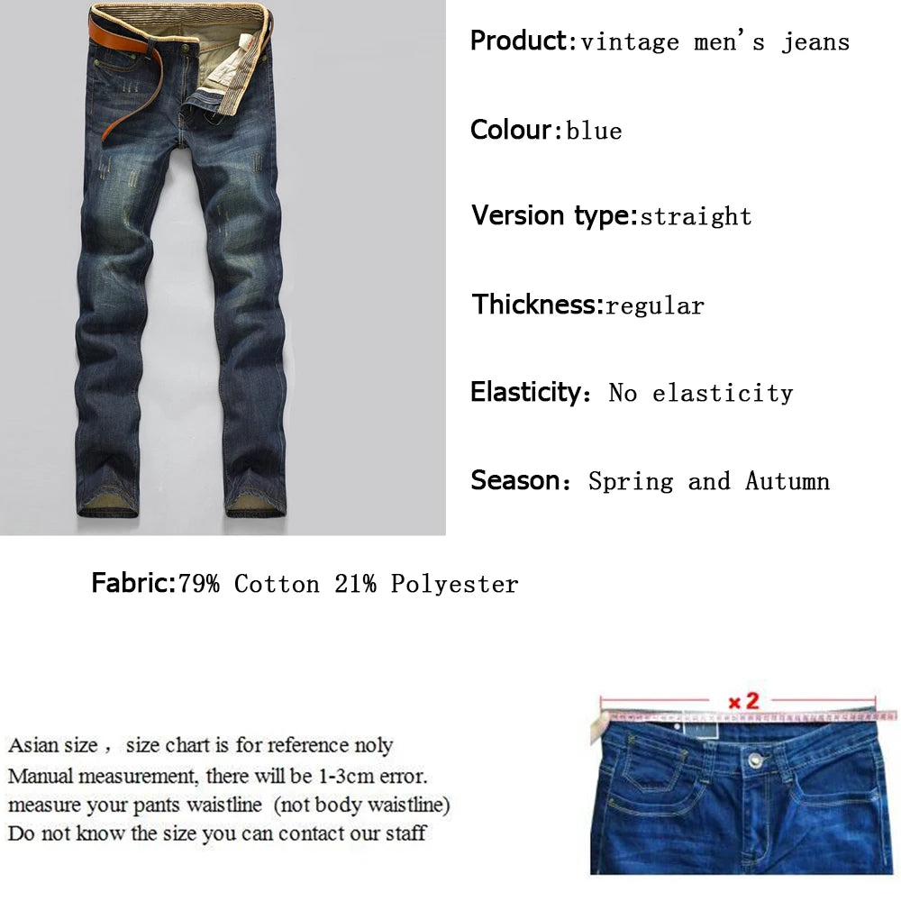 Men's Slim Fit Denim Jeans for Casual Everyday Wear